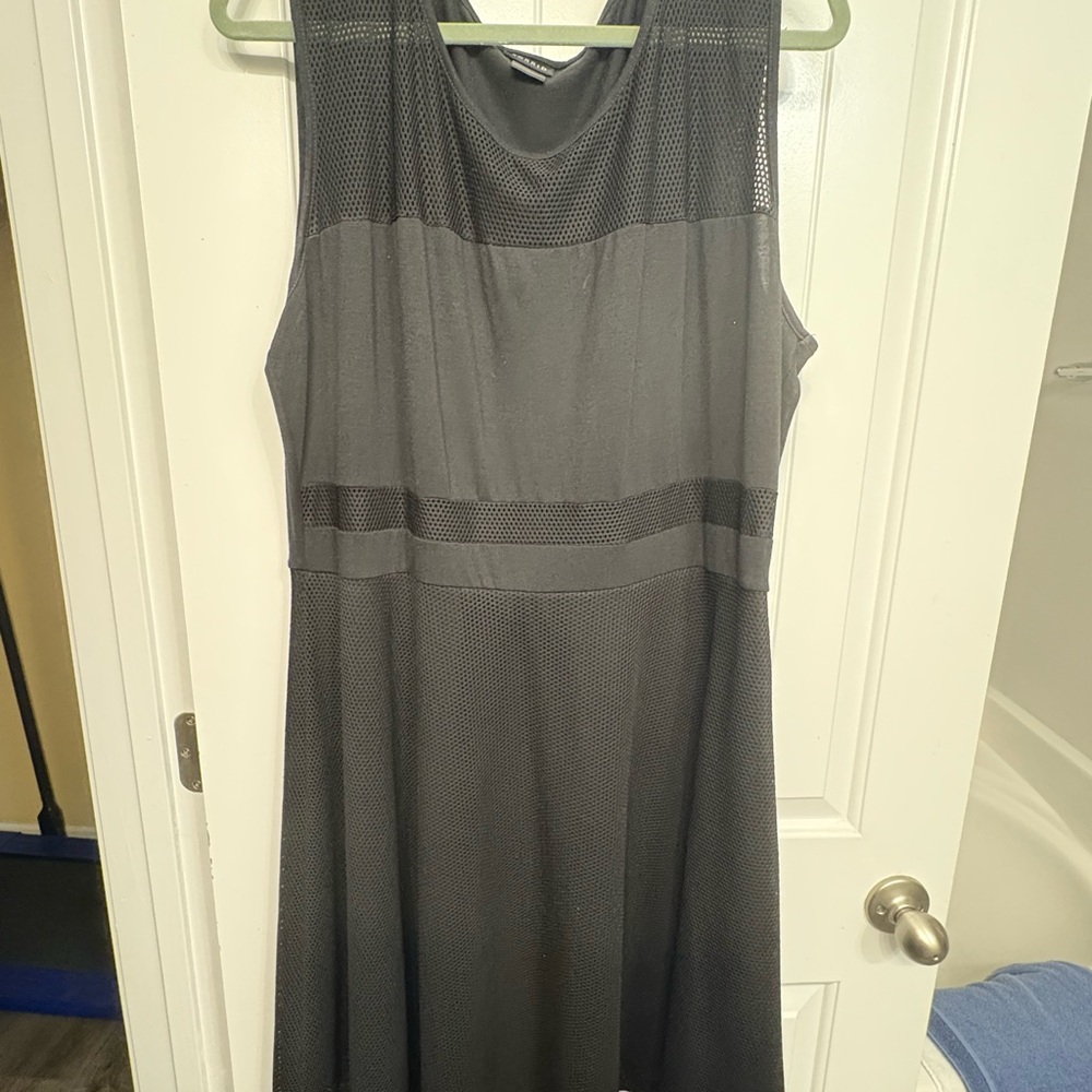 Torrid Charcoal Mesh Midi Dress